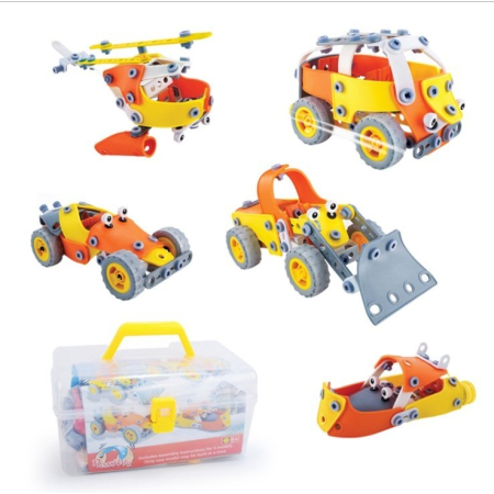 Set pentru construit masini, Flippy, Educativ si creativ, 148 piese [4]