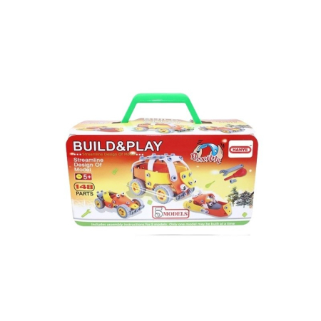 Set pentru construit masini, Flippy, Educativ si creativ, 148 piese [1]