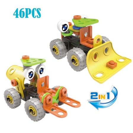 Set pentru construit masini, Flippy, Educativ si creativ, 46 piese [4]