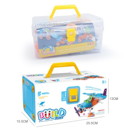 Set pentru construit masini, Flippy, Educativ si creativ, DIY, 132 piese [4]