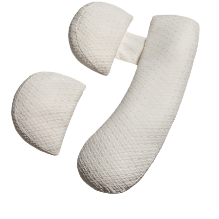 Perne si textile - Set Perna pentru Gravide, Flippy, Husa Detasabila, Utilizare in Forma H si U, Reglabila, Latime Ajustabila, Proactive, Crem