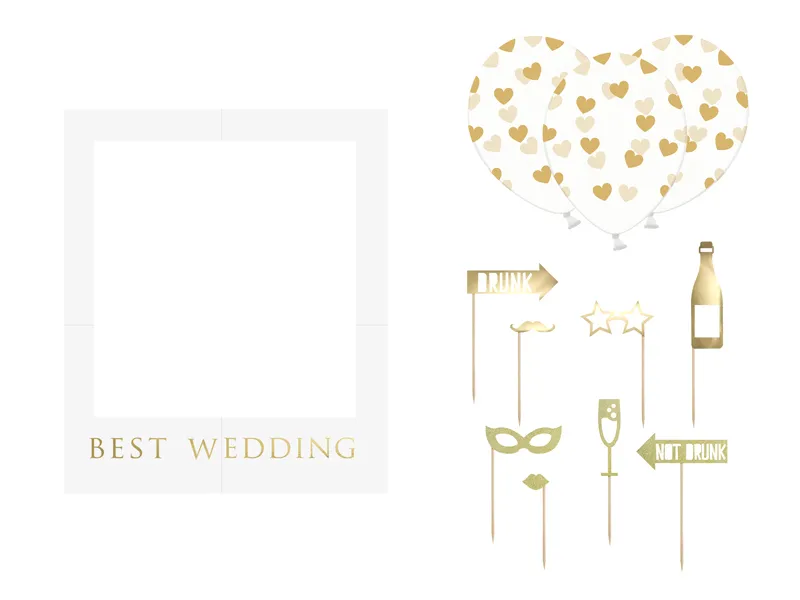 Servetele - Set Rame Selfie - Cea Mai Bună Nuntă