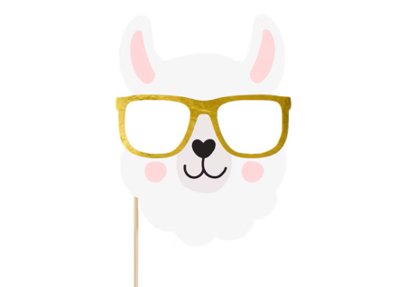 Bride-Box - Set recuzita foto Llama Party, 5 buc