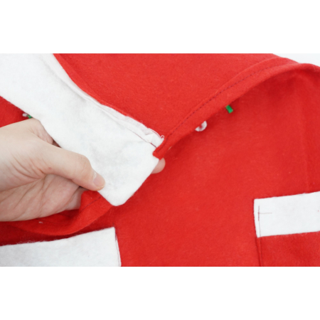 Sort Craciun, Flippy,cu inscriptie Marry Christmas, rosu, pentru adulti, poliester [4]