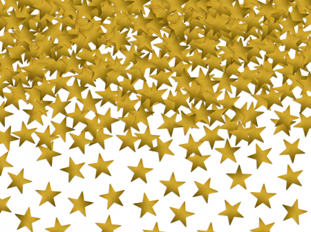 Confetti - Stele de confetti, auriu, 10mm, 30g