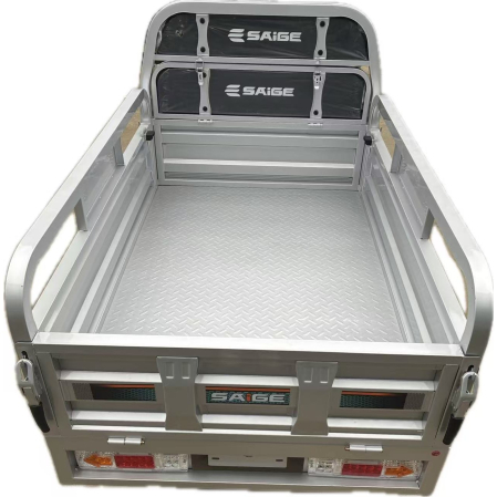 Triciclu Electic de Marfa Chuanqi, Saige, Fara Permis, Motor 1600W, Baterie 72V32Ah, Autonomie 60km, 250x88x115 cm, Viteza Maxima 25km/h, Gri [4]