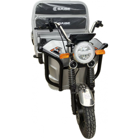 Triciclu Electic de Marfa Chuanqi, Saige, Fara Permis, Motor 1600W, Baterie 72V32Ah, Autonomie 60km, 250x88x115 cm, Viteza Maxima 25km/h, Gri [10]