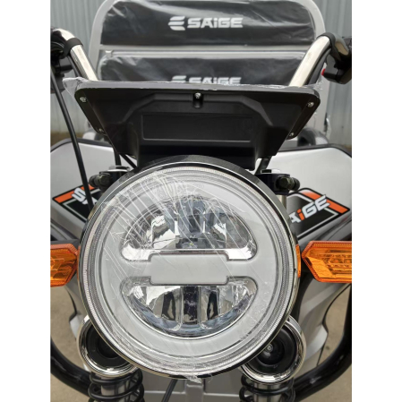 Triciclu Electic de Marfa Chuanqi, Saige, Fara Permis, Motor 1600W, Baterie 72V32Ah, Autonomie 60km, 250x88x115 cm, Viteza Maxima 25km/h, Gri [11]