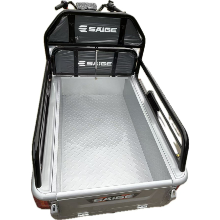 Triciclu Electric de Marfa XPB, Saige, Viteza Maxima 25 km/h, Motor 1600W, Baterie 60V/20Ah, Fara Permis, Mototricicleta Electrica de Transport, Gri [6]