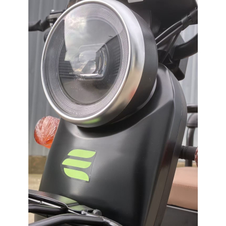 Triciclu Electric V6, Saige, Fara Permis, cu Doua Locuri, Motor 1800W, Baterie 72V24Ah, Autonomie 60km, 220x88x105 cm, Viteza Maxima 25km/h, Negru [8]