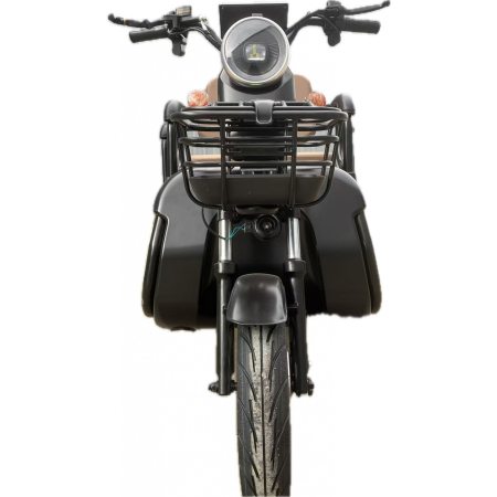 Triciclu Electric V6, Saige, Fara Permis, cu Doua Locuri, Motor 1800W, Baterie 72V24Ah, Autonomie 60km, 220x88x105 cm, Viteza Maxima 25km/h, Negru [2]