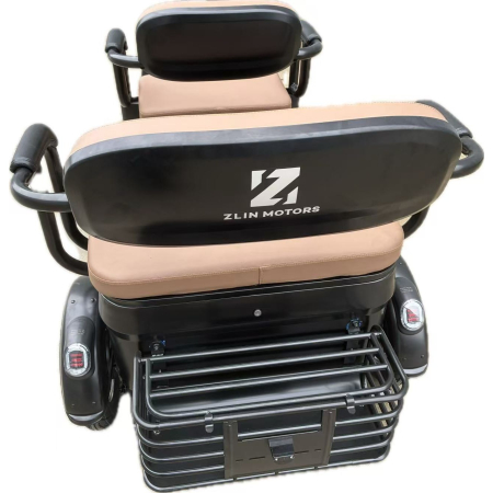 Triciclu Electric V6, Saige, Fara Permis, cu Doua Locuri, Motor 1800W, Baterie 72V24Ah, Autonomie 60km, 220x88x105 cm, Viteza Maxima 25km/h, Negru OldStyle [2]