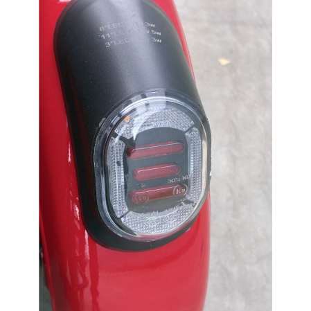 Triciclu Electric V6, Saige, Fara Permis, cu Doua Locuri, Motor 1800W, Baterie 72V24Ah, Autonomie 60km, 220x88x105 cm, Viteza Maxima 25km/h, Rosu [8]