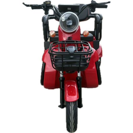 Triciclu Electric V6, Saige, Fara Permis, cu Doua Locuri, Motor 1800W, Baterie 72V24Ah, Autonomie 60km, 220x88x105 cm, Viteza Maxima 25km/h, Rosu [12]