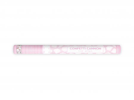 Confetti - Tun de confetti cu petale de trandafiri, alb, 60cm