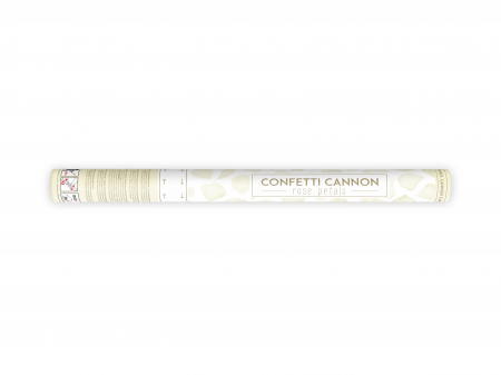 Confetti - Tun de confetti cu petale de trandafiri, crem, 60cm