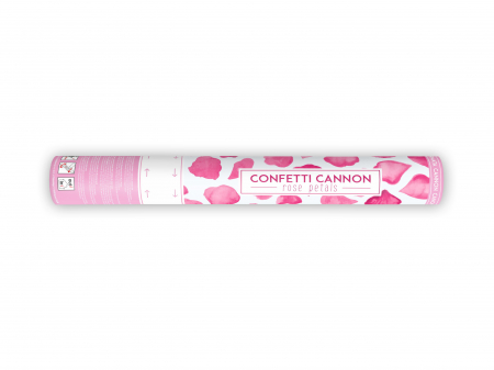 Confetti - Tun de confetti cu petale de trandafiri, roz, 40cm