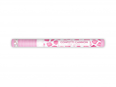 Confetti - Tun de confetti cu petale de trandafiri, roz, 60cm