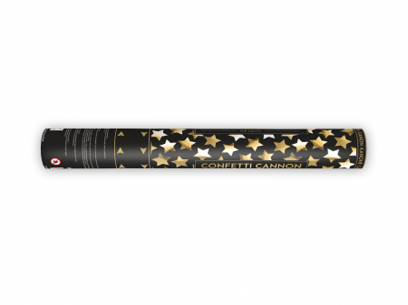Tun de confetti cu stele, auriu, 40cm [1]