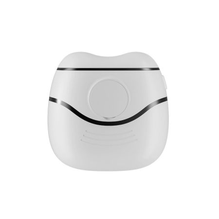 Ingrijire Unghii - Unghiera Electrica, Flippy, Aparat de Tuns Unghiile pentru Copii si Adulti, Portabila cu 2 Baterii AA, Zgomot redus 50 db, 7.4 x 7.3 x 3 cm, Alb Negru