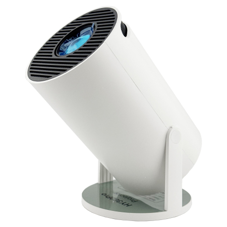 Videoproiectoare - Video Proiector Portabil cilindric HY300PRO, Flippy, Inteligent, Full HD 1080 x 1280, Wireless, Compatibil cu Android/iOS, 17 x 10 x 9 cm, Alb