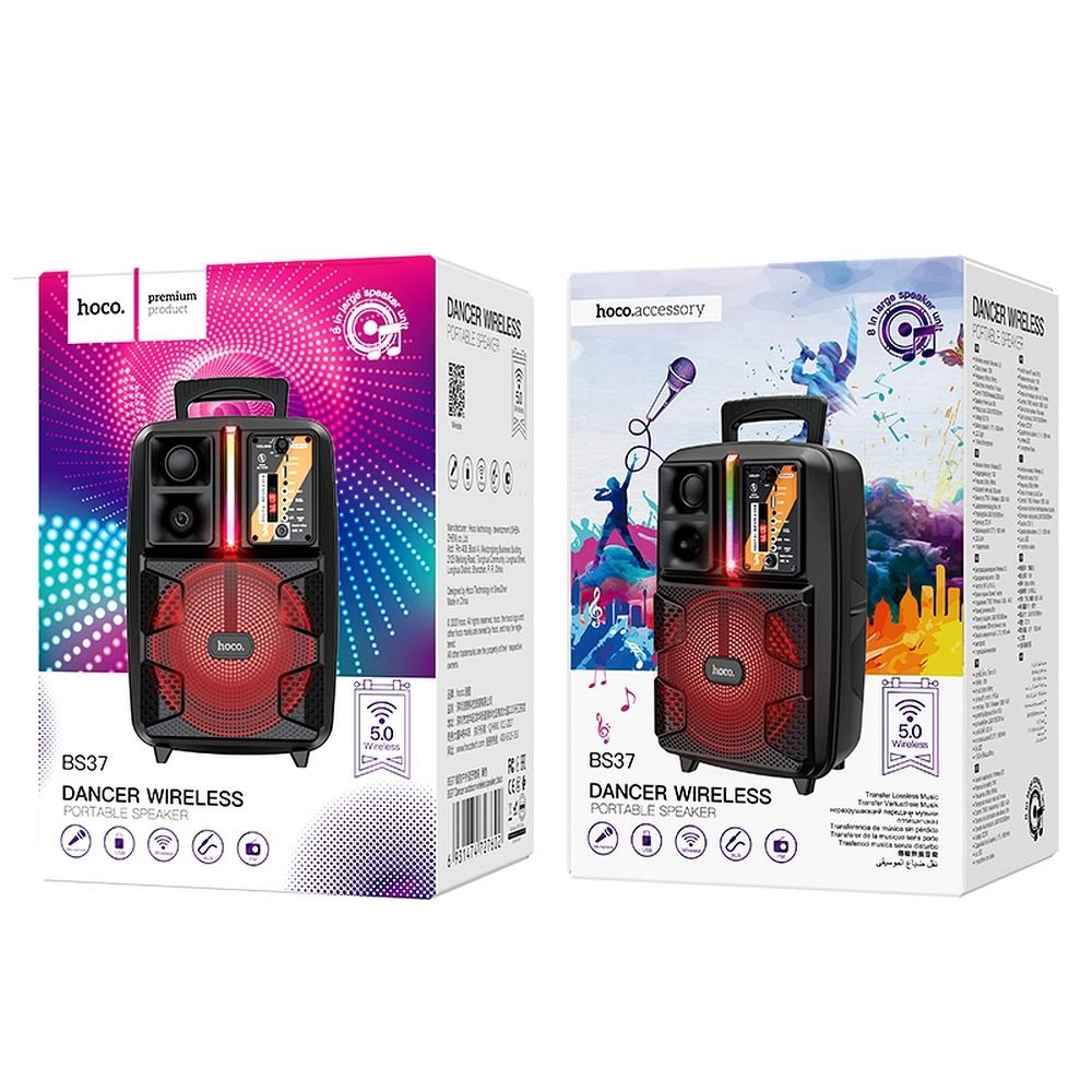 Boxa Portabila Hoco karaoke  BS37 Bluetooth, Radio, USB, AUX [3]