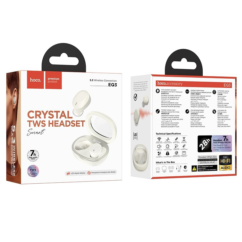 Căști bluetooth HOCO TWS Smart True wireless EQ3 [2]