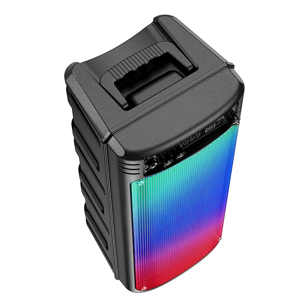 Hoco - Boxa Bluetooth Billowing (BS52) - Bluetooth 5.0, TWS, FM, USB, Card TF, AUX, cu microfon și lumini RGB - Negru. [5]