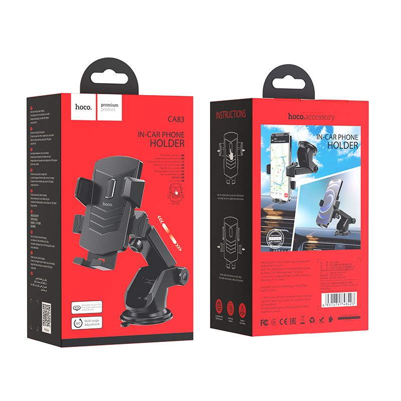 Suport Auto Hoco Pentru Bord Sau Parbriz, Negru - Ca83 [4]