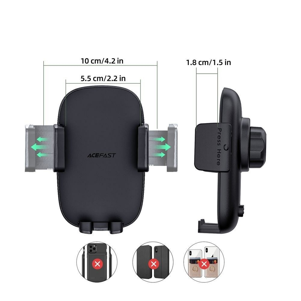 Suport telefon auto Acefast  negru D5 [6]