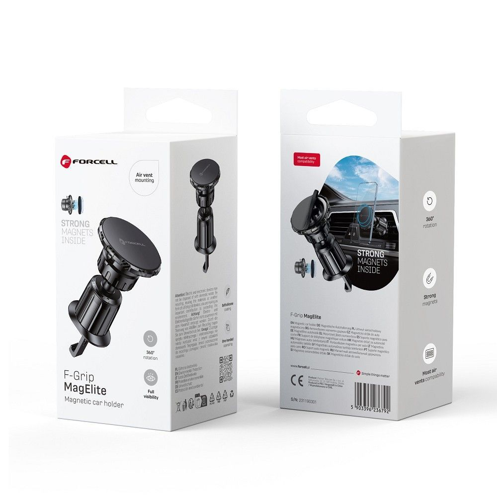 Suport magnetic Forcell Mag Elite pentru mașină proiectat pentru montare pe orificiul de ventilație [5]