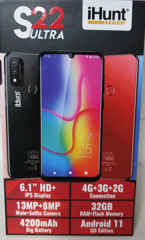 Telefon mobil iHunt S22 Ultra, Dual SIM, 32GB, 2GB RAM, 4G, Black [0]