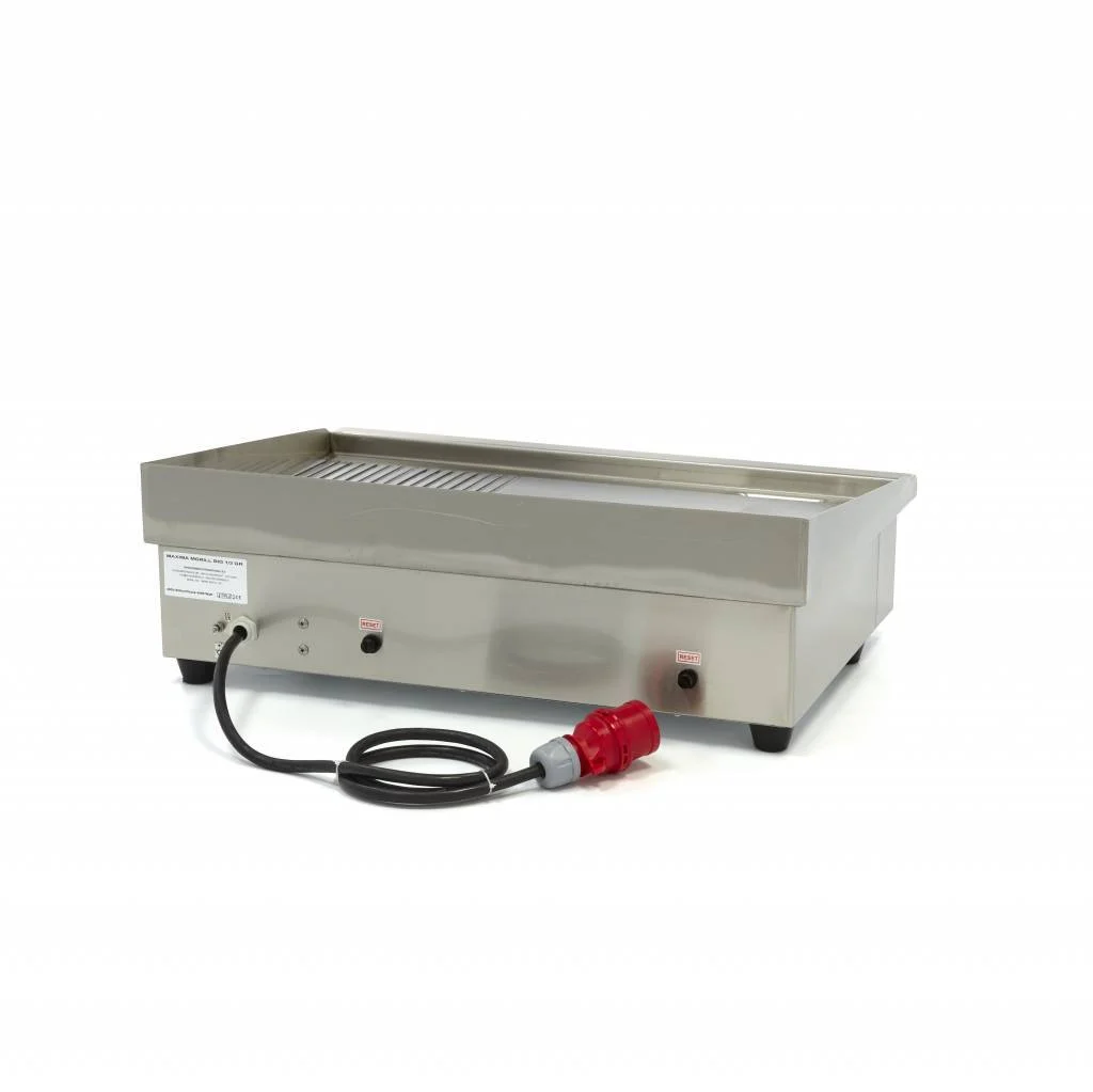 Grill Electric Neted/Striat  cu Scurgere 550 mm, 400 V [3]