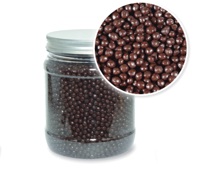 Bilute crocante din cereale expandate cu ciocolata neagra - Borcan 400g [2]