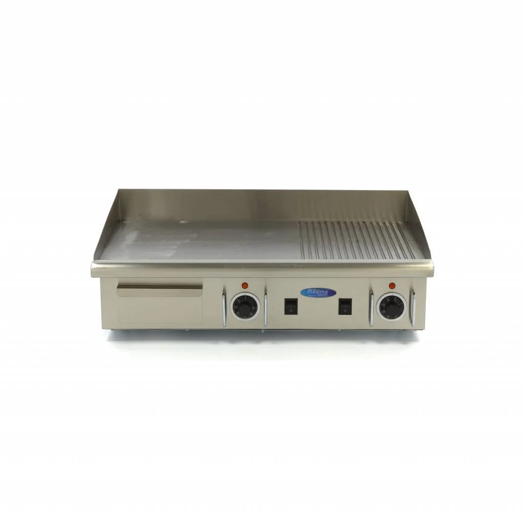 Grill Electric Neted/Striat  cu Scurgere 550 mm, 400 V [5]