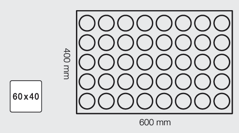 Forma silicon BRIOSA 60X40 CM - 24 alveole [3]