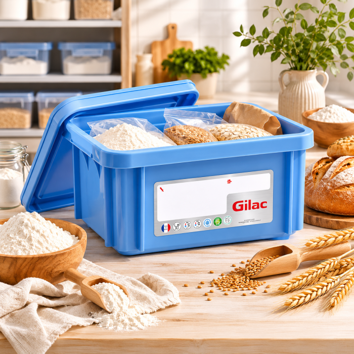 Cutie Cu Capac Depozitare - Transport Alimente 12 L - Albastru [6]