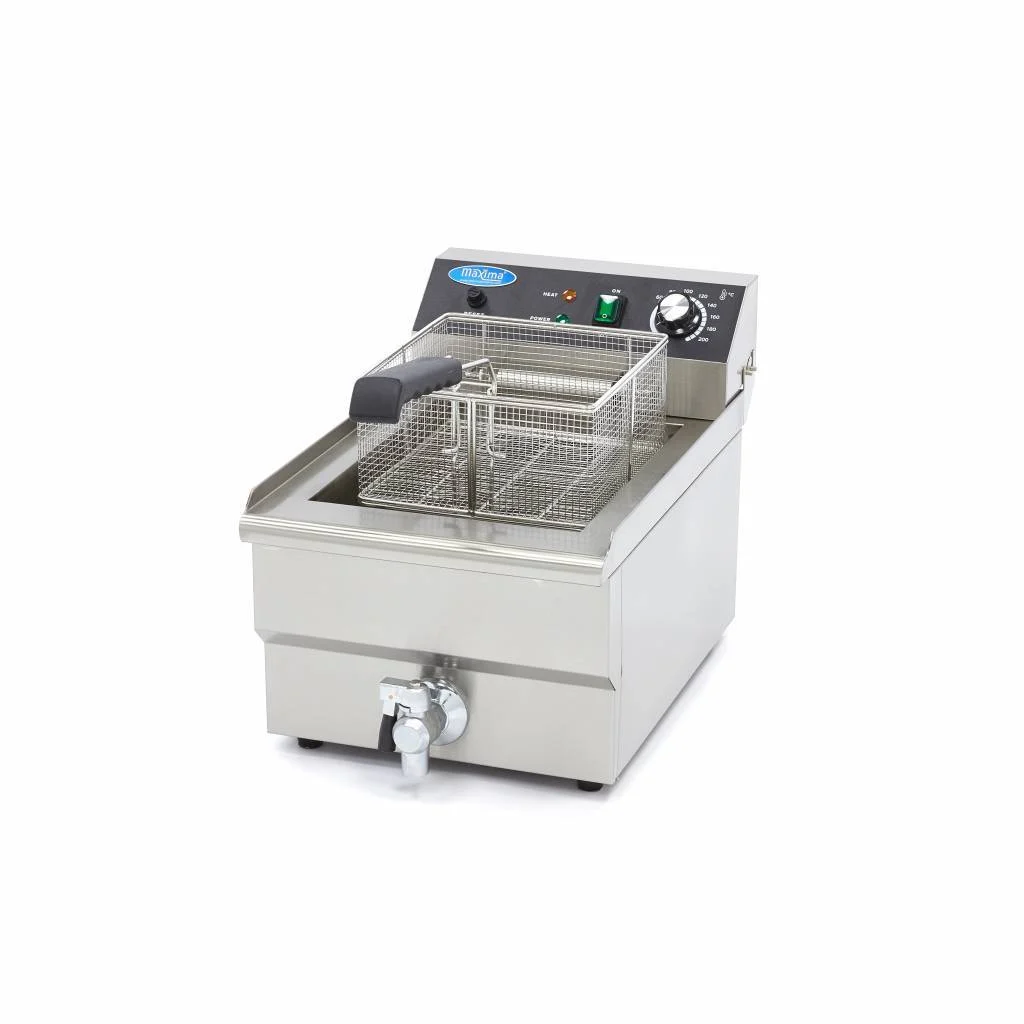 Friteuză Electrică cu Robinet 10 L, 3250 W [4]