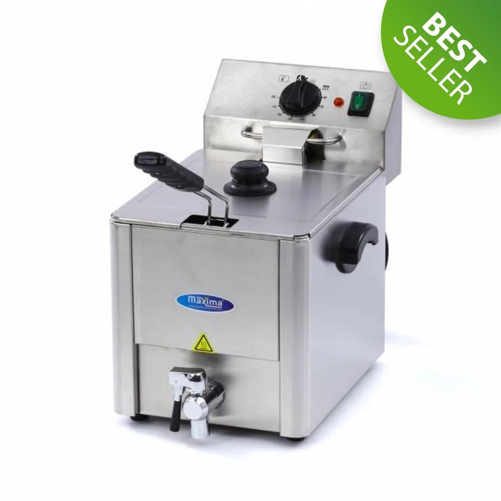 Friteuză electrică cu robinet scurgere 8 L, 3250 W [6]