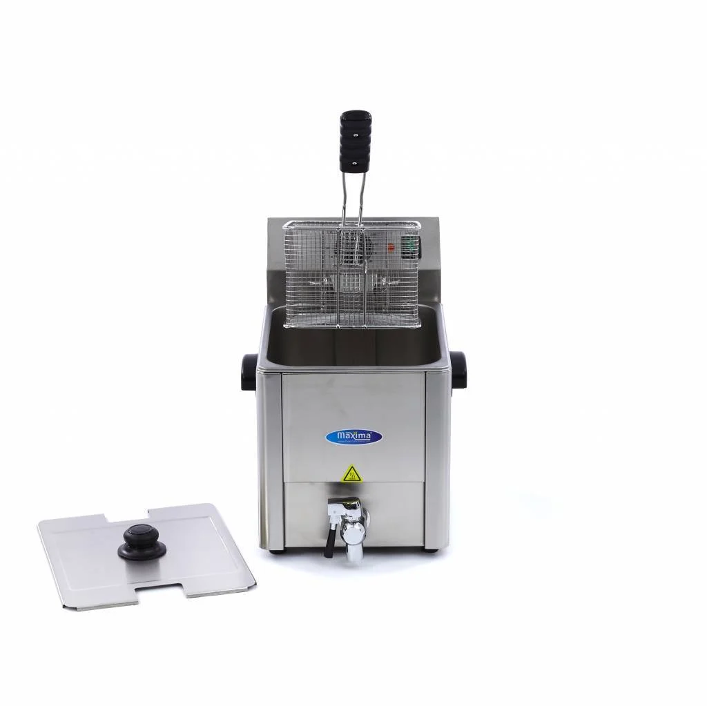 Friteuză electrică cu robinet scurgere 8 L, 3250 W [4]