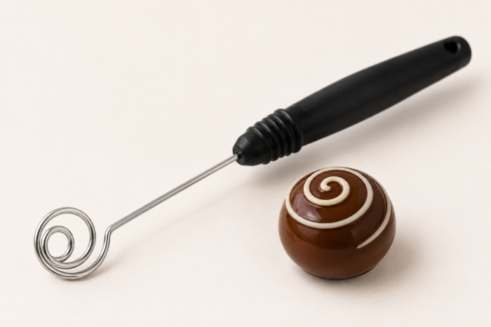 Furculita inox praline cap spirala [2]