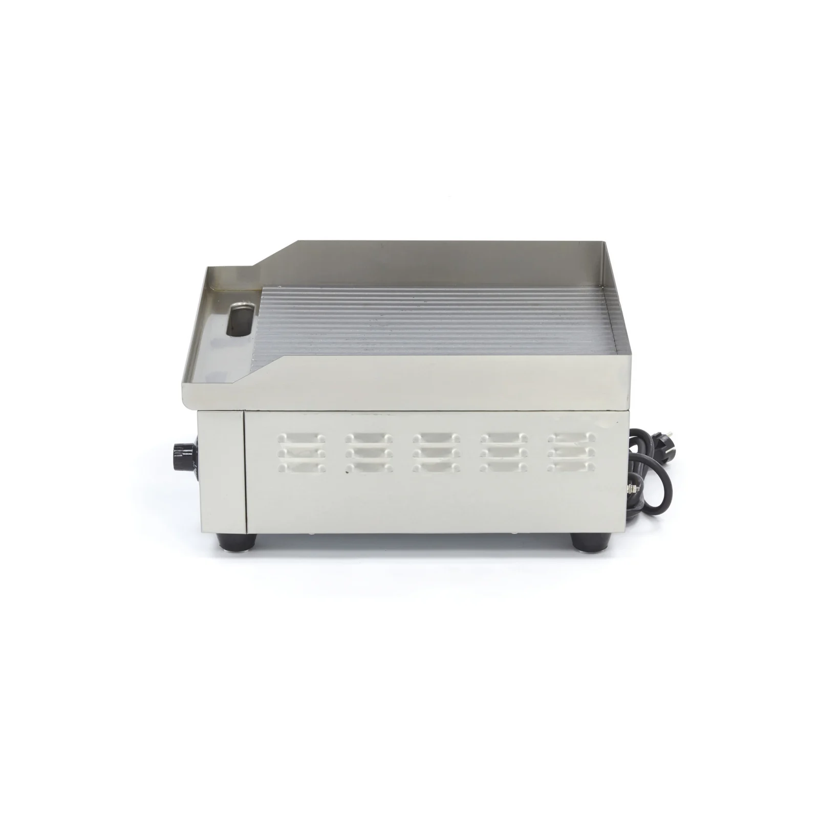 Grill Cromat Striat cu Scurgere 360 mm [4]