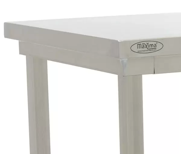 Masa de lucru Inox cu Poliță si Rebord 200 x 60 cm [5]