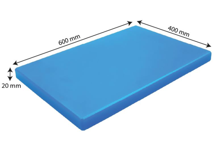 Tocator Neted 600x400xh2 cm HACCP -Albastru [2]