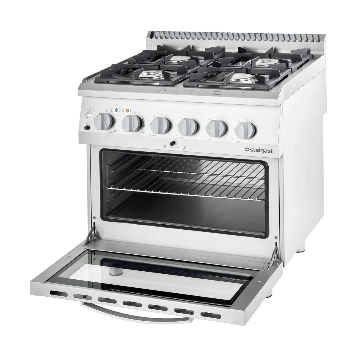 Masina de gatit cu 4 arzatoare (3,5+2x5+7 kW) si cuptor electric (400V), linia 700 [2]
