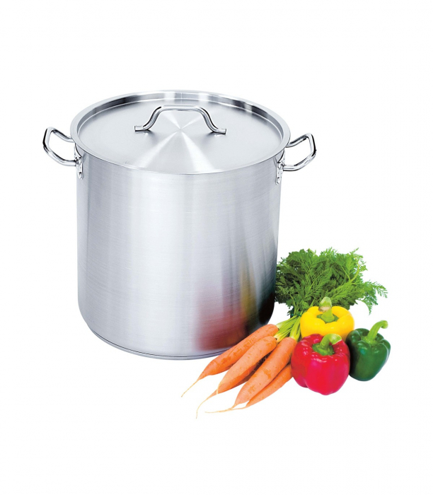 Oală înaltă din inox satinat cu capac 71.6L [1]