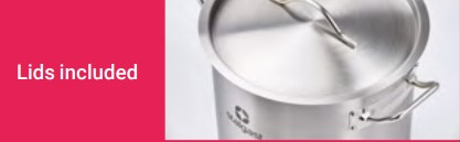 Oală profesională Inaltă din inox cu capac, 15.4L [4]