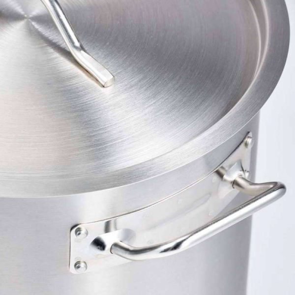 Oală profesională Inaltă din inox cu capac, 20.9L [8]