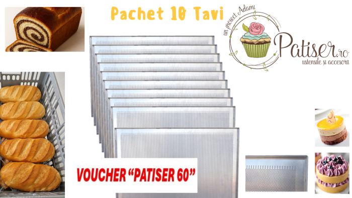 Pachet 10 tavi aluminiu perforat 60x40 [1]