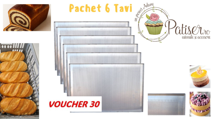 Pachet 6 tavi aluminiu perforat 60x40 [1]